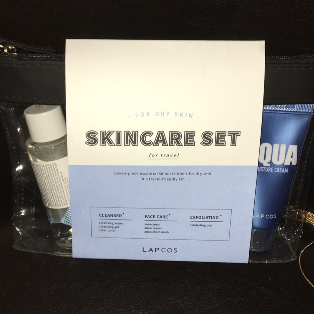 Lapcos 7 pc Travel Skin Care Set for Dry Skin